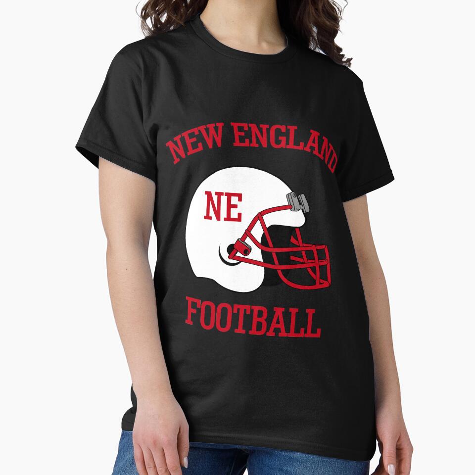New England Football T-Shirt for Men and Women by AllStarMerch
