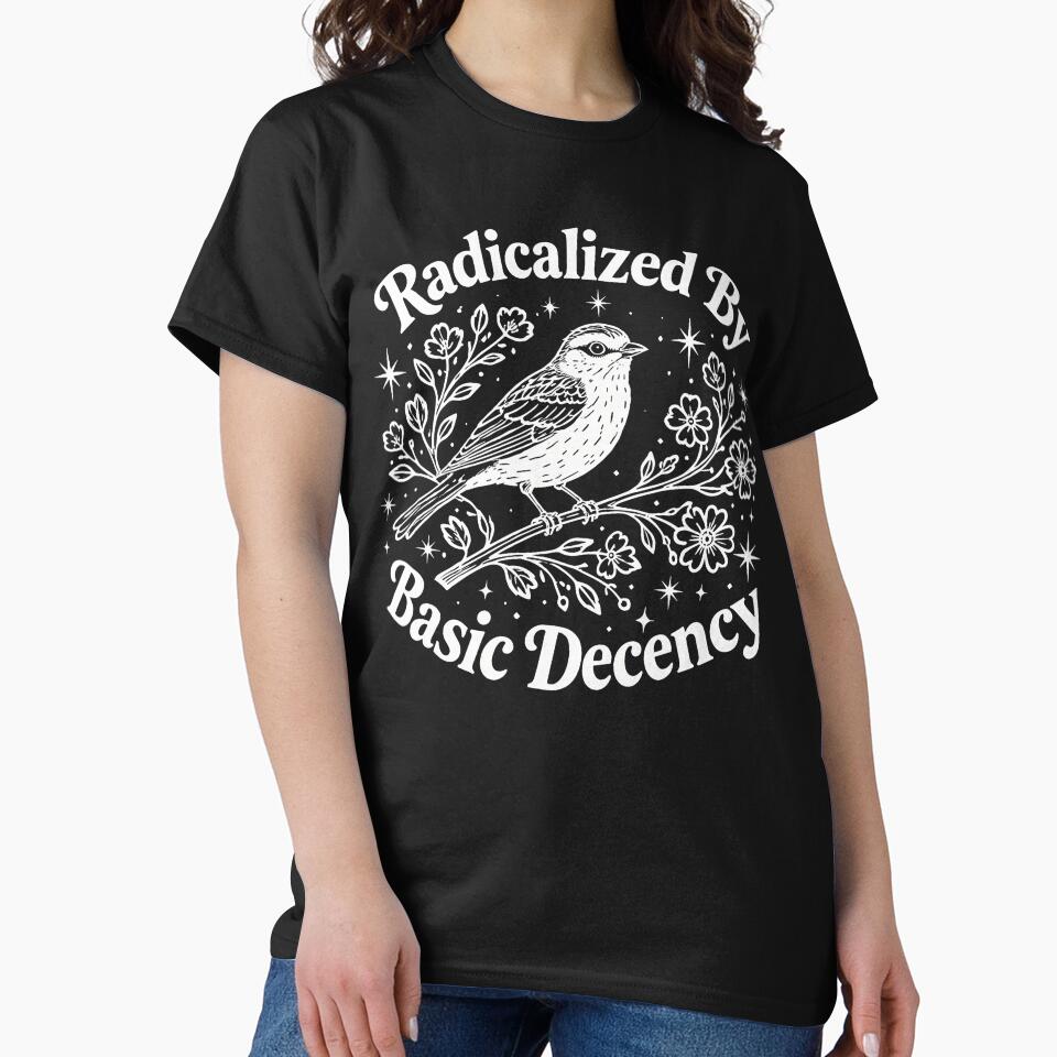 Radicalized By Basic Decency Peace Dove Equality Message Design by susannenovak