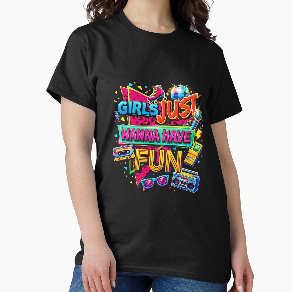 Girls Just Wanna Have Fun Nostalgic 80s Throwback Vibe by CharlesDVance
