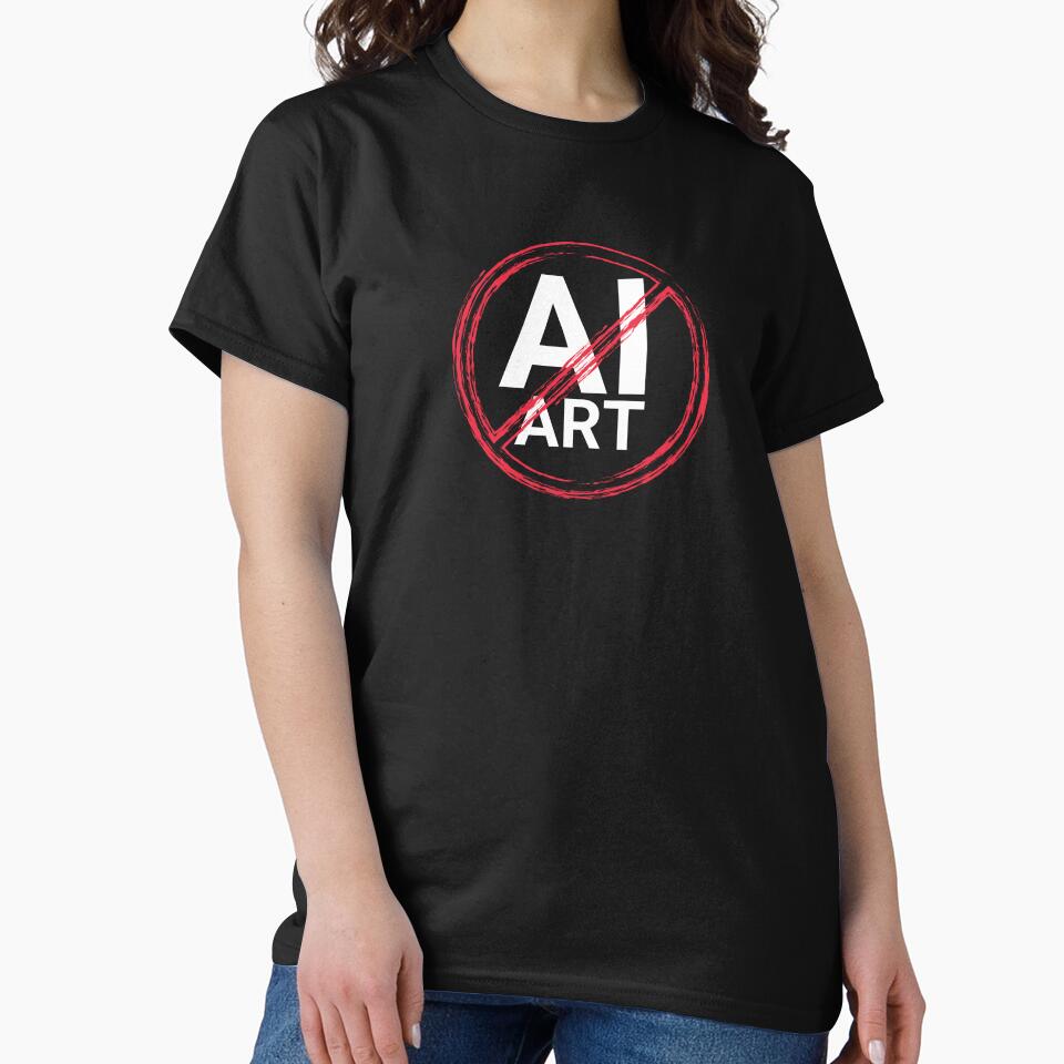 Anti AI ART Quote to Save Real Art by Zentropik