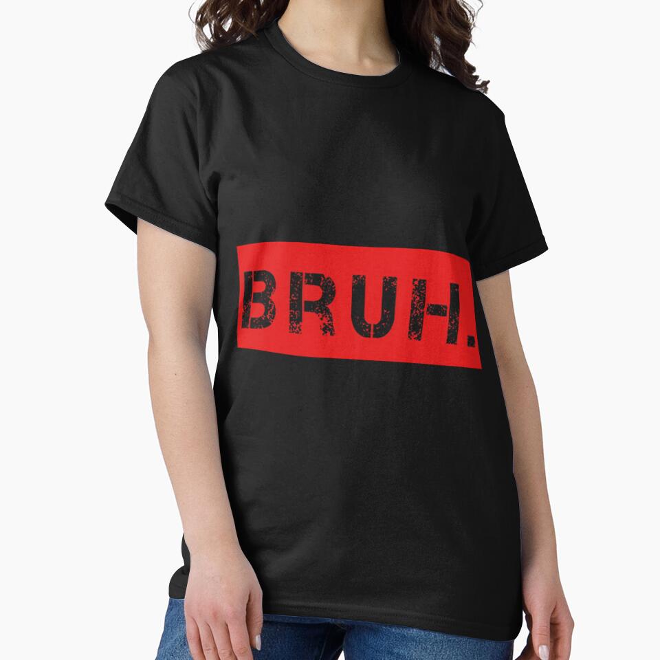 Bruh Meme Funny Saying Brother Greeting Teens 	 	 Short Sleeve by jemricthullai
