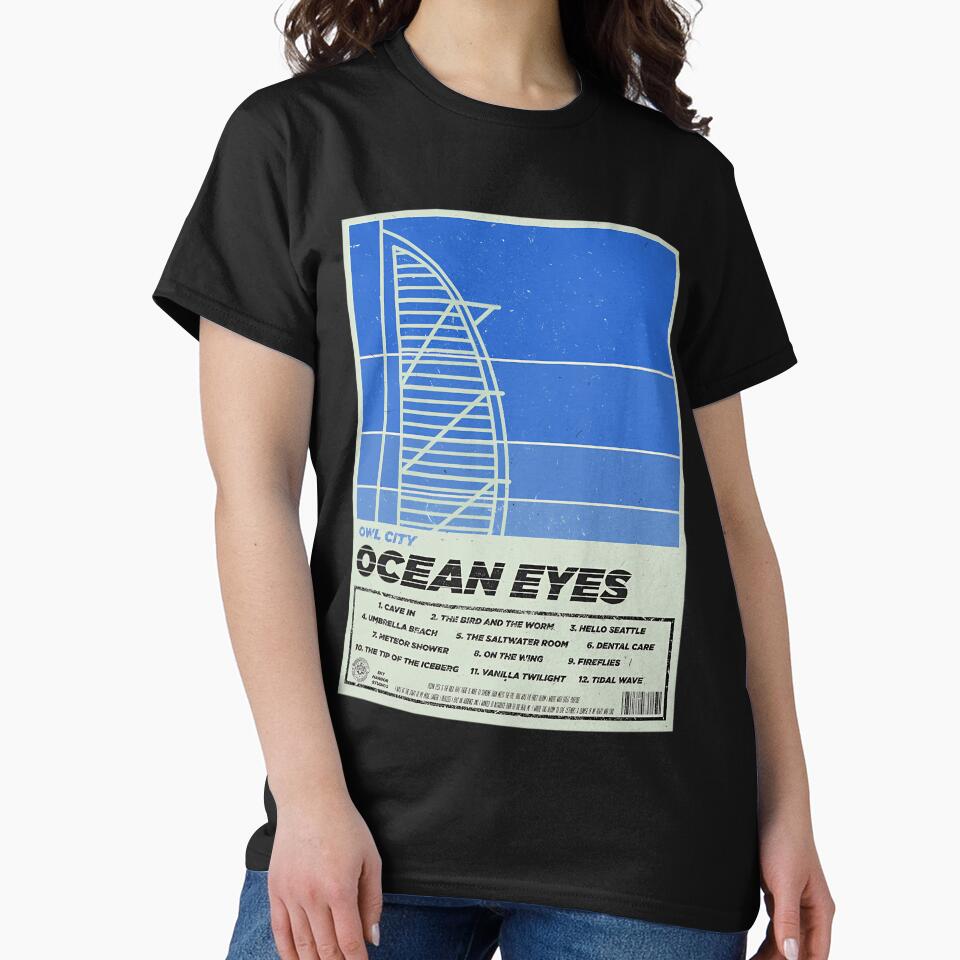 Owl City - Ocean Eyes Retro Poster by jefferyeiman