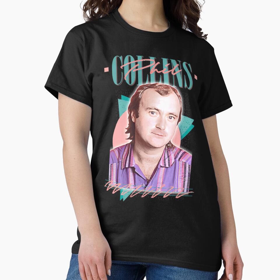 Phil Collins  Retro 80S Aesthetic Fan Design by Artistic Vibes Art