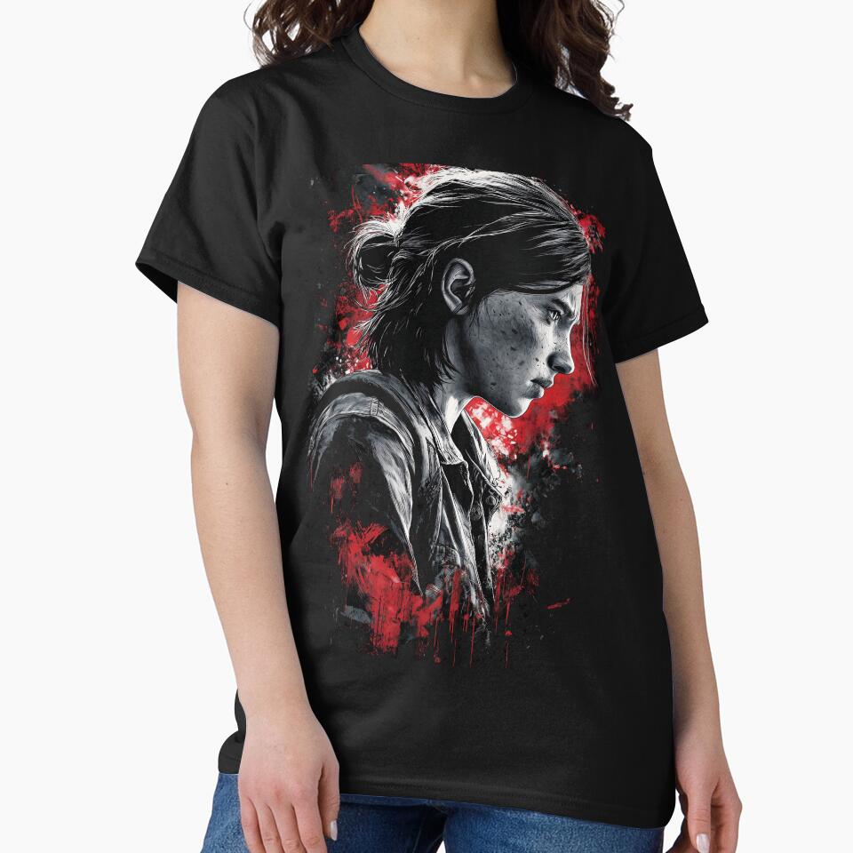 Post-Apocalyptic Survivor Girl Fan Art - Gritty Wasteland Heroine Graphic Tee Design by Senpaiwaves