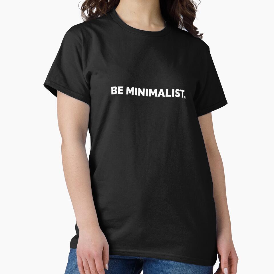 Be minimalist - white letters by mikeldabbah