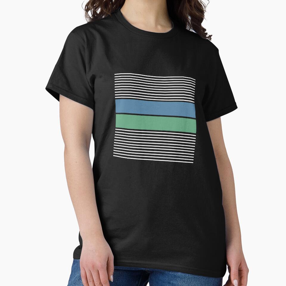 White Lines. Blue and Green Rectangles. Geometric Design. Abstract Design. Urban Style. Casual Style. Modern Design. Simple Design. by ElenasCorner