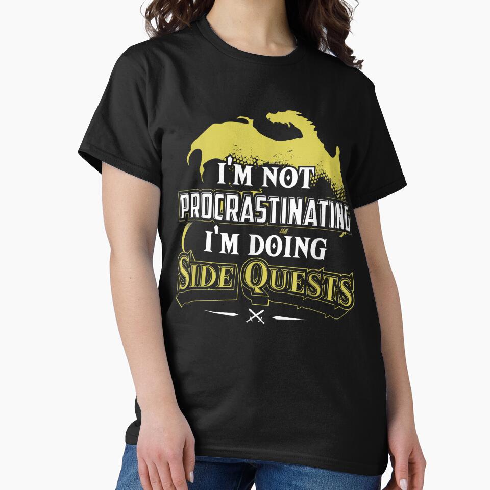 Great Gaming Gifts for Video Gamer RPG Gamer T-Shirt: I'm Doing Side Quests by animal-x1
