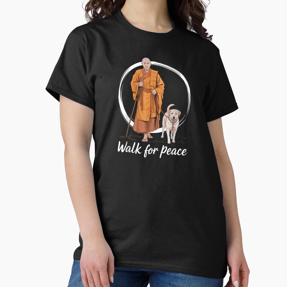Peace Walking Monks And Aloka Dog Walk For Peace Men Women by Cokonatss