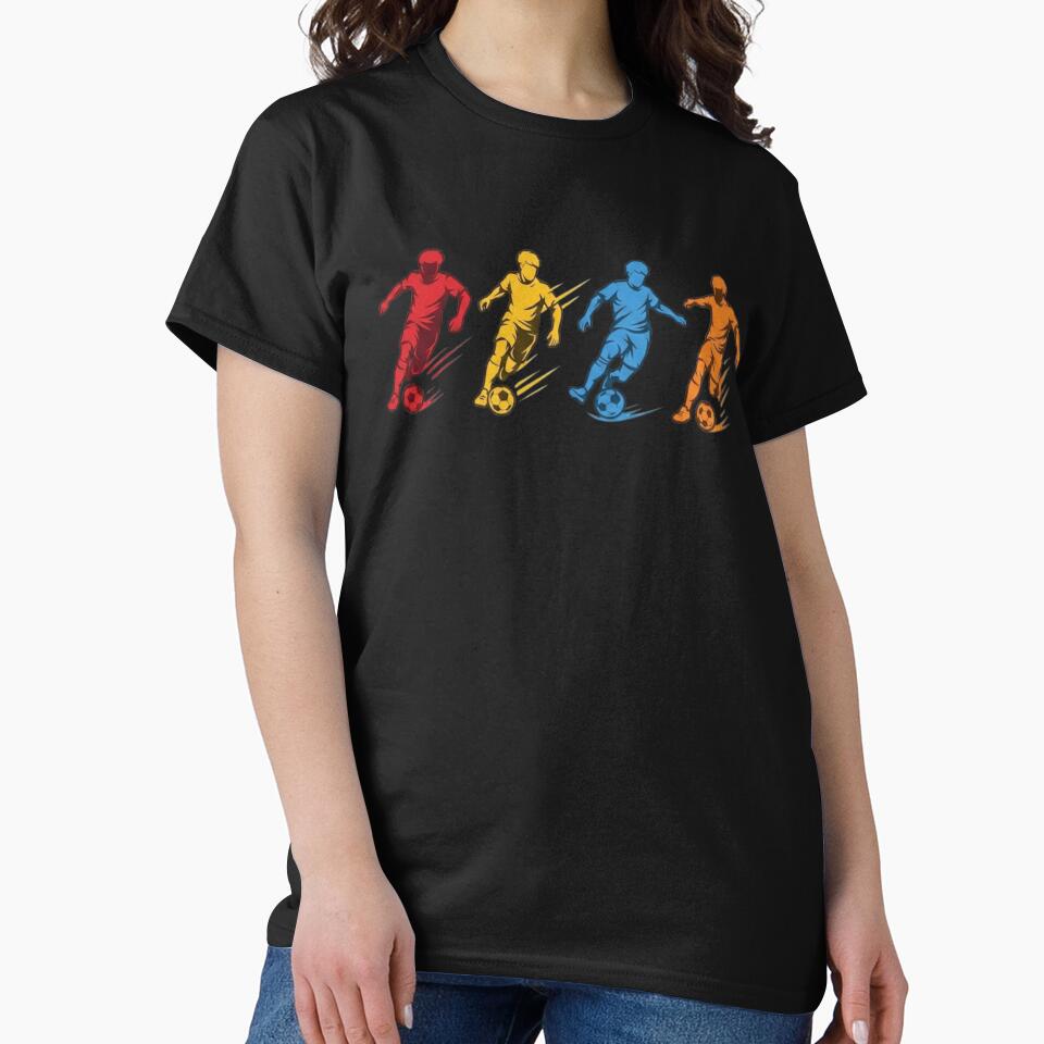 Dynamic Soccer Players Colorful Football Sports Art by haitrieuic96
