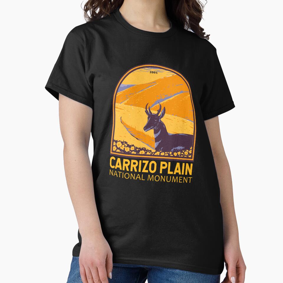 Carrizo Plain National Monument California Emblem by KrisSidDesigns