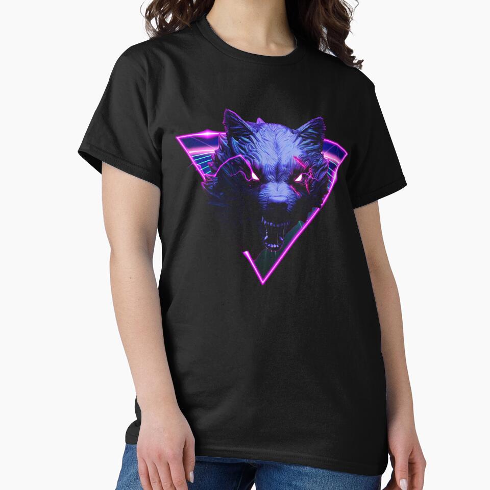 neon wolf by MangaCortaTees
