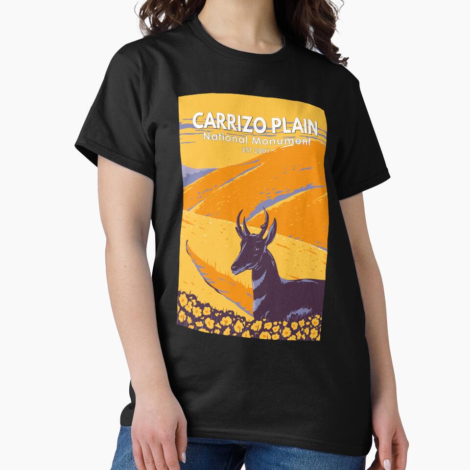 Carrizo Plain National Monument California Vintage by KrisSidDesigns