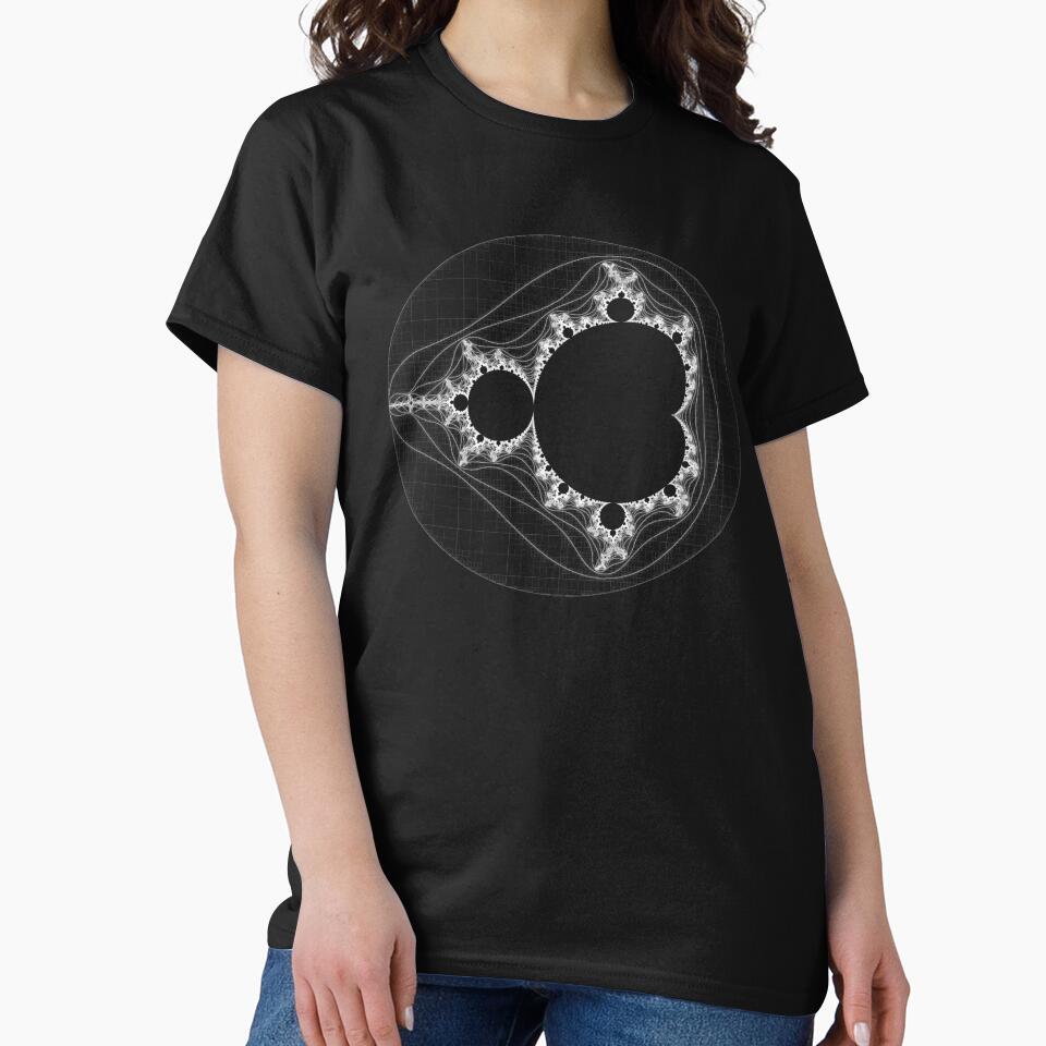 White - Linear Mandelbrot by Rupert Russell