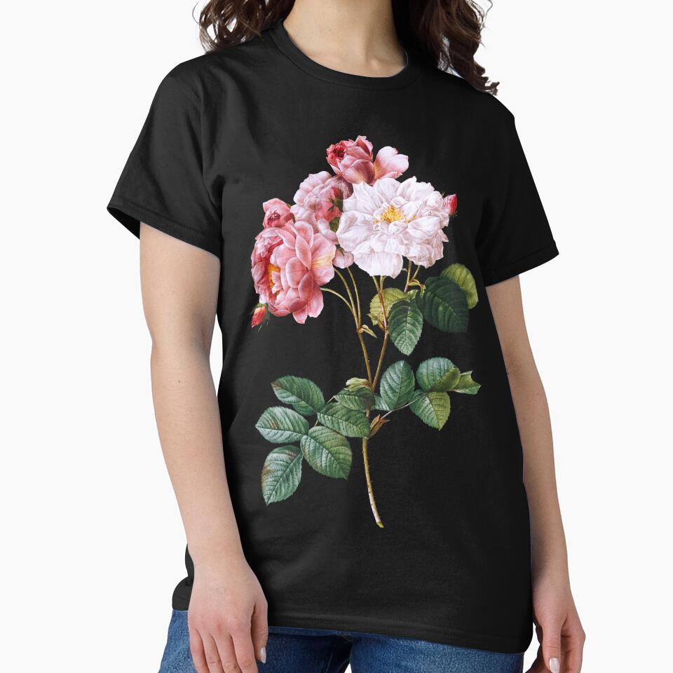 Vintage Botanical Rose Illustration by elinaarbidane