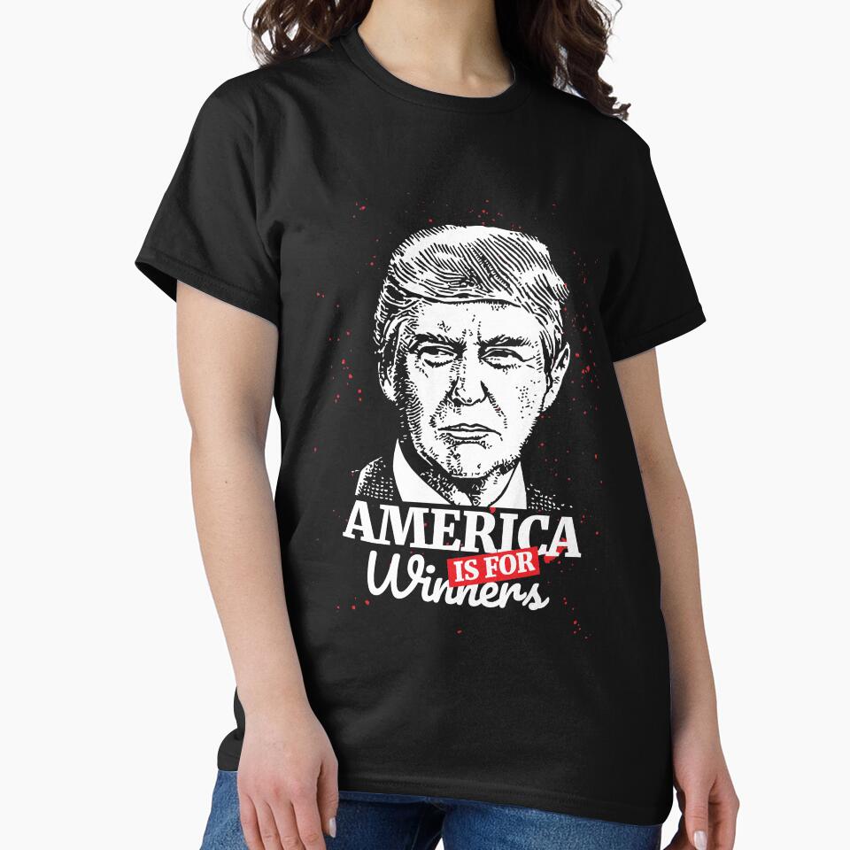 America is for Winners T-Shirt for Men and Women by AllStarMerch