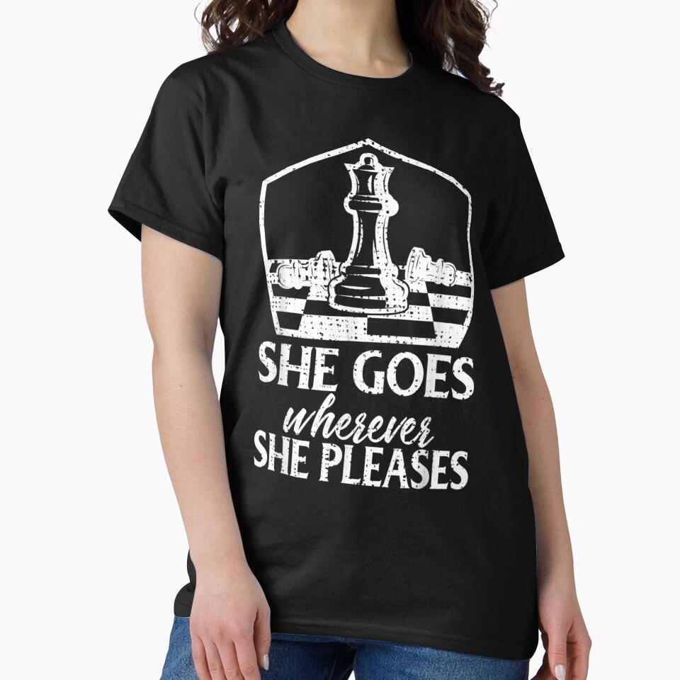 Funny Retro Vintage Chess She Goes Where by Jacinto-Duke-32