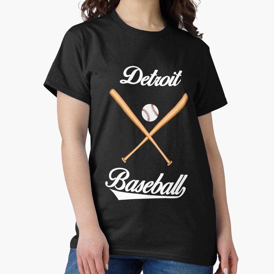 Detroit Baseball T-Shirt for Men and Women by AllStarMerch