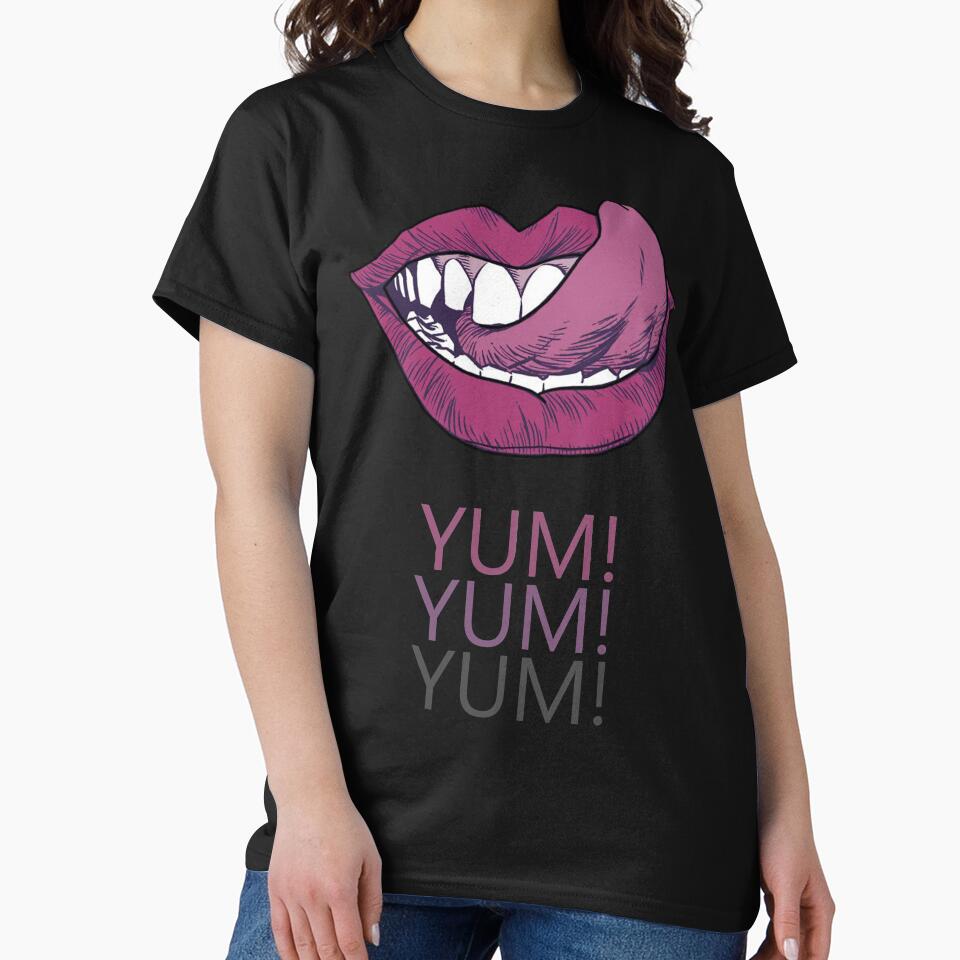 Yum Yum Unisex T-shirt by MercyArtStore