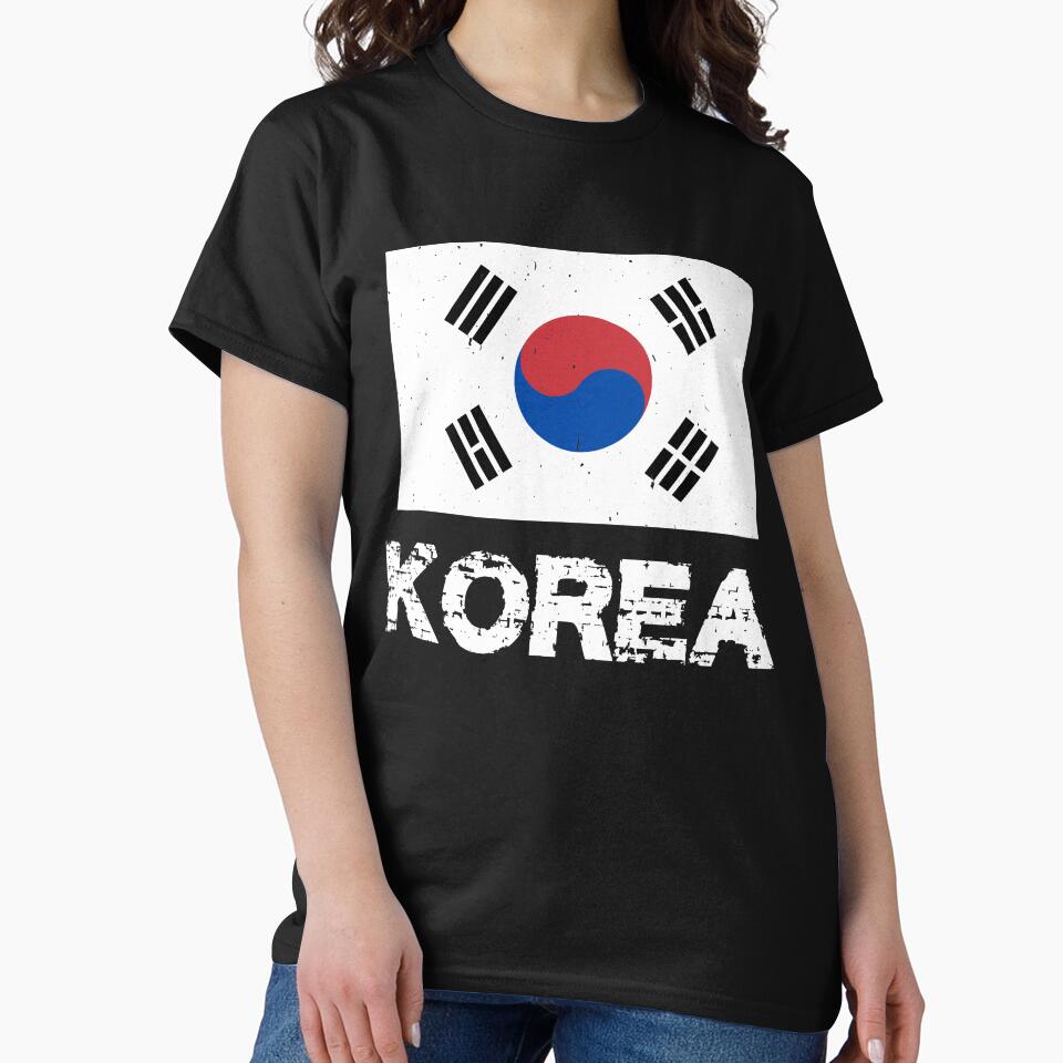 South Korea Flag T-Shirt for Men and Women by AllStarMerch