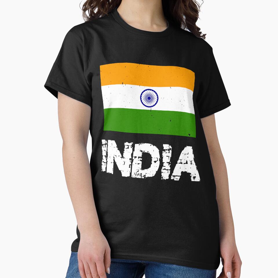 India Flag T-Shirt for Men and Women by AllStarMerch