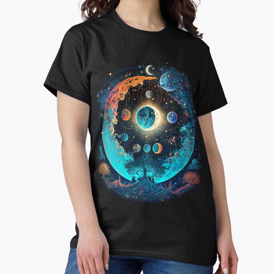 cluster of moons is a mesmerizing sight by LLdreams