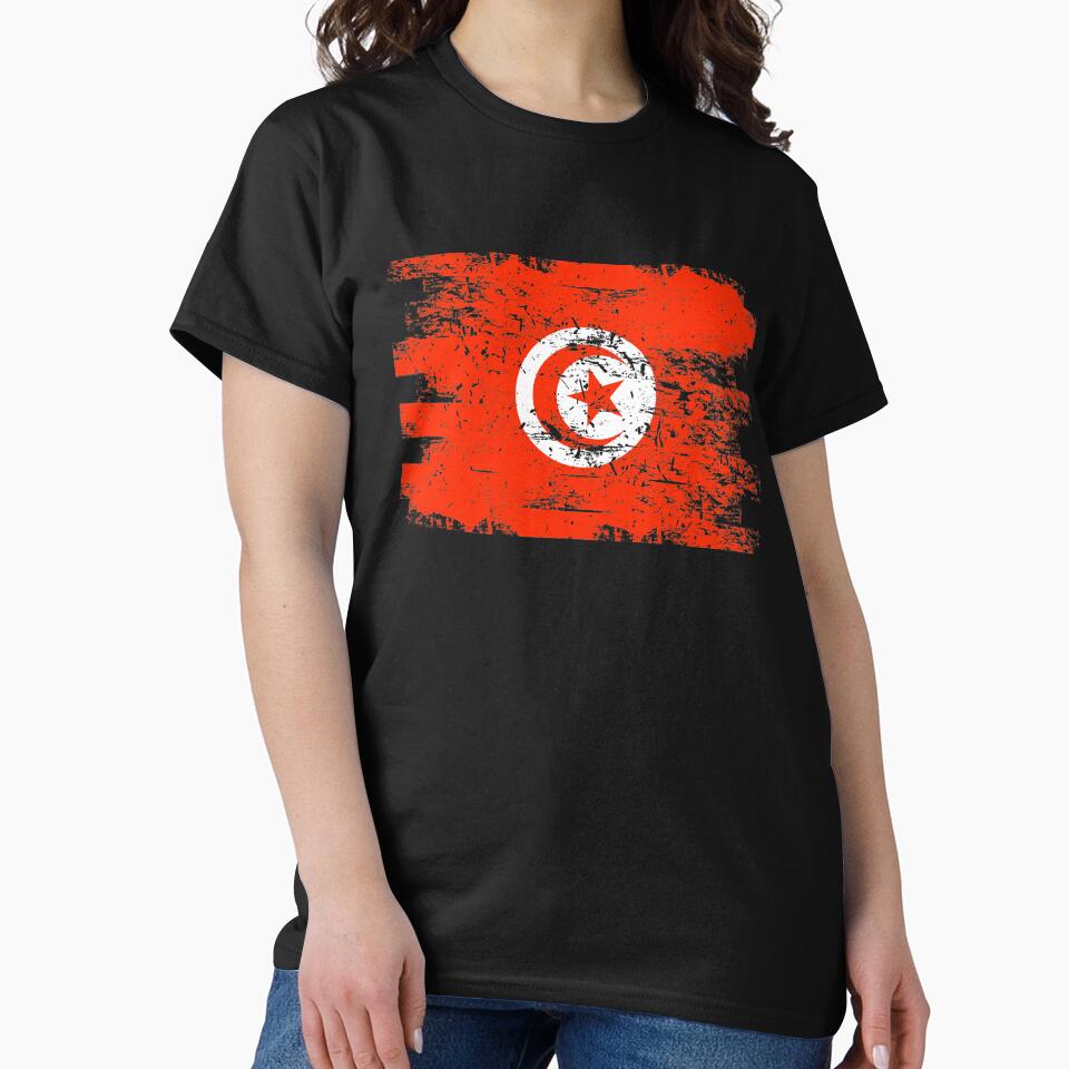 Tunisia Shirt Gift Country Flag Patriotic Travel Africa Light by threadsmonkey