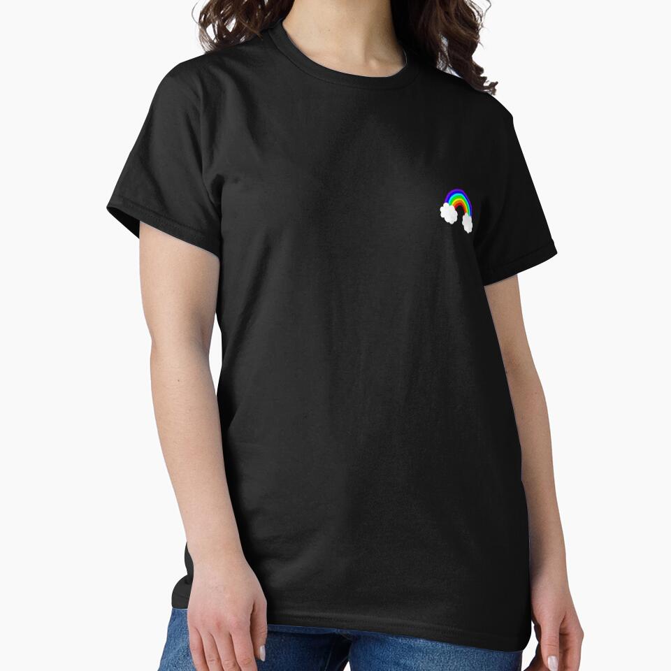 Rainbow Pocket Patch T-Shirt for Men and Women by AllStarMerch