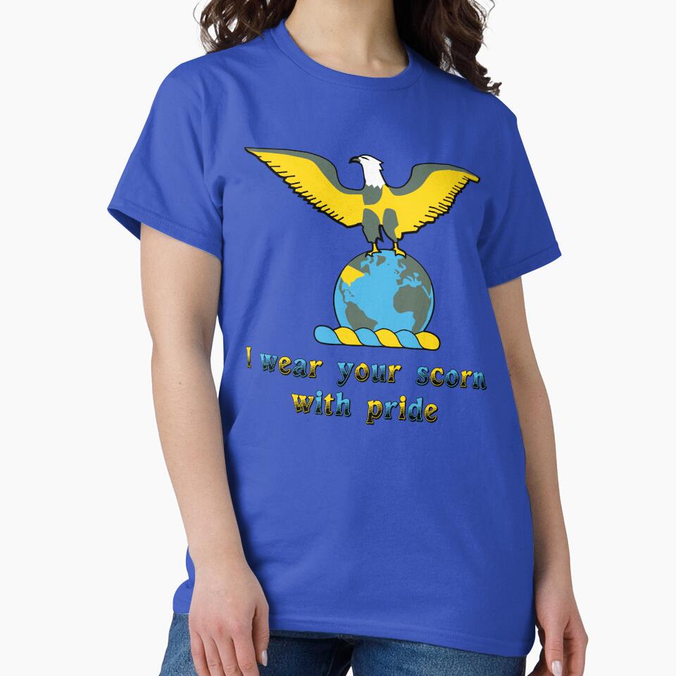 I wear your scorn with pride (eagle) by SolidEarthArt