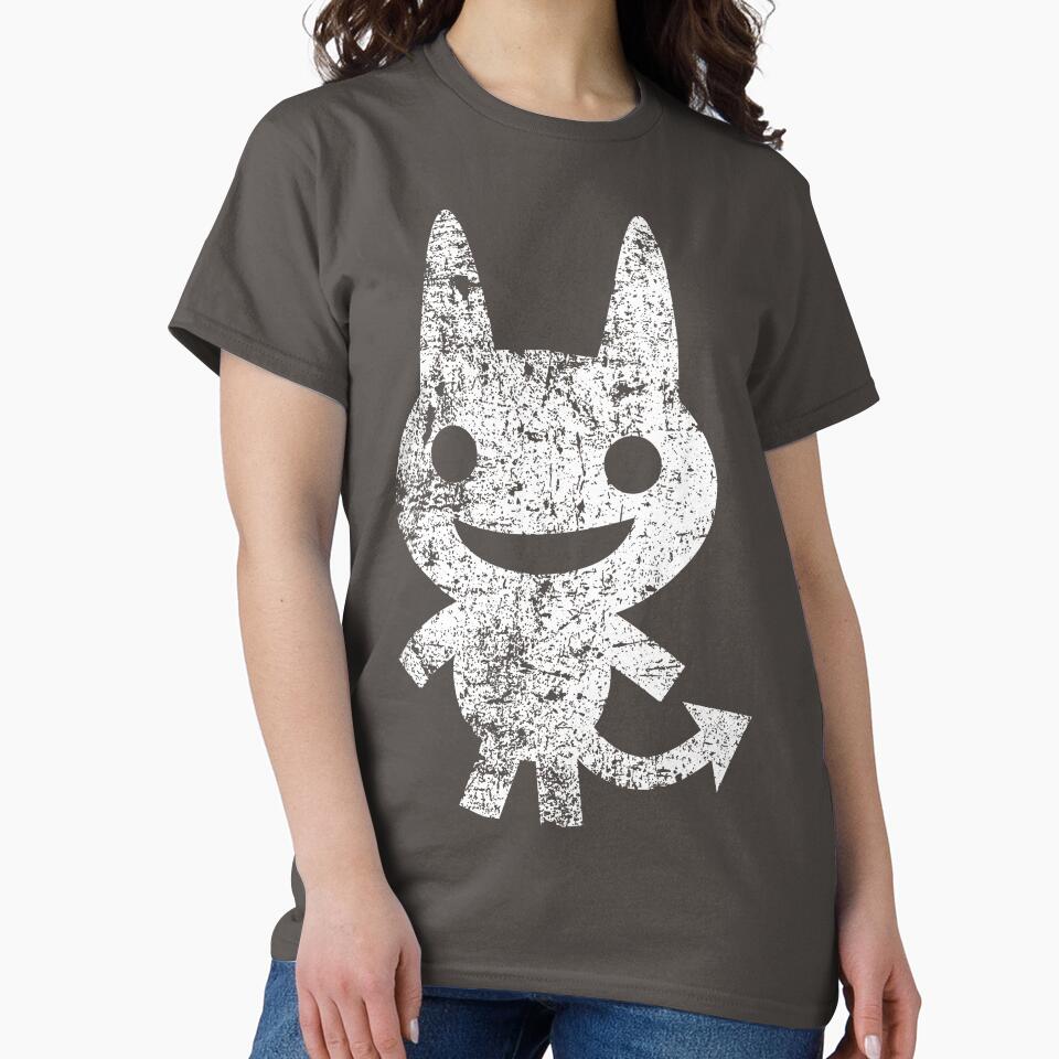 Cute Happy Devil - White by PsychicCatStore