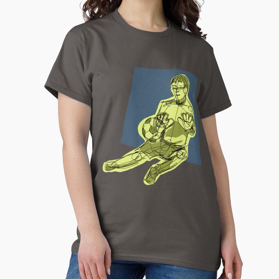 Block Goalkeeper with green background by missmann