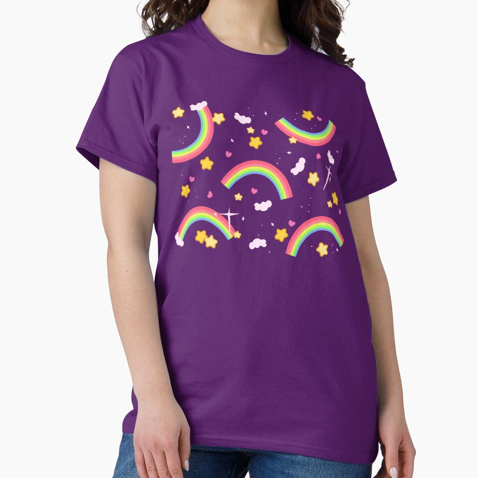 Rainbow star pattern by LisaMichelleArt