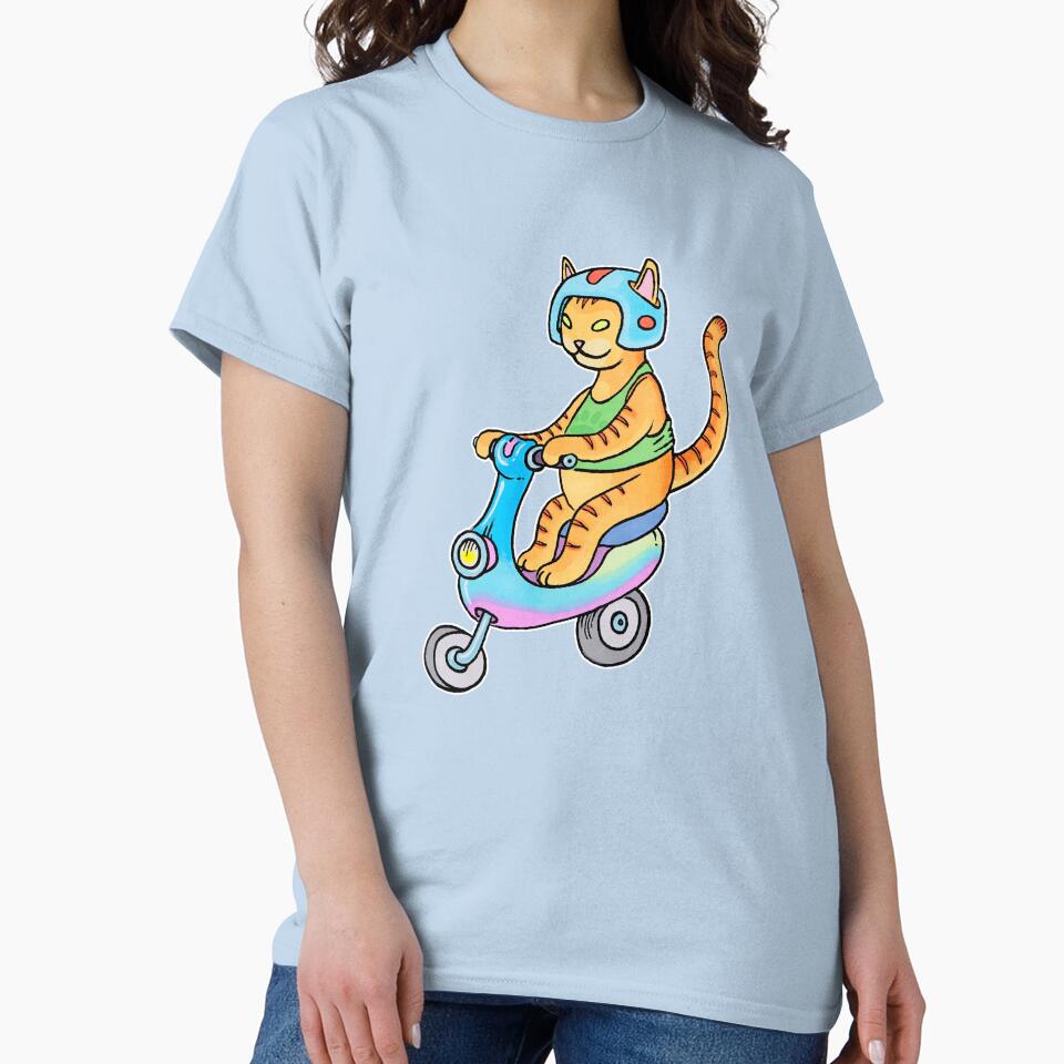 Scooter Cat by SpaceCatVisions