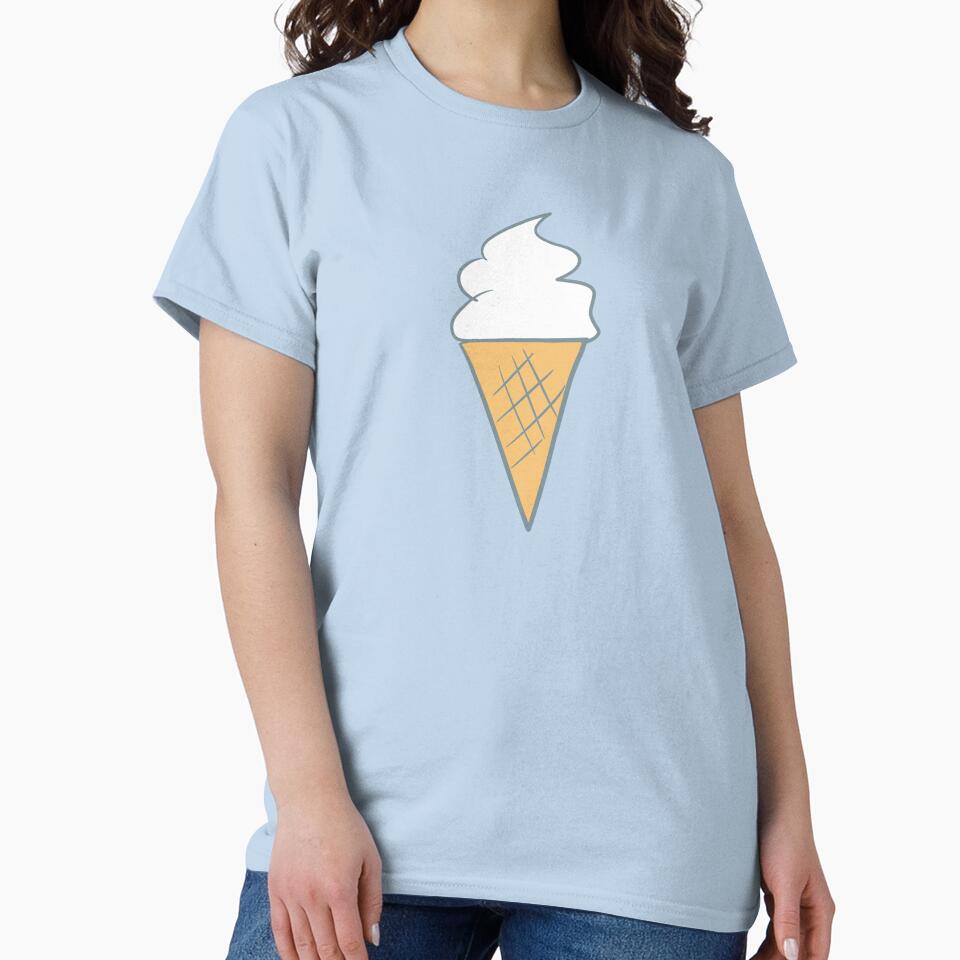 Soft-Serve Cartoon Style Vanilla 99 Ice Cream by Karen Ekdahl