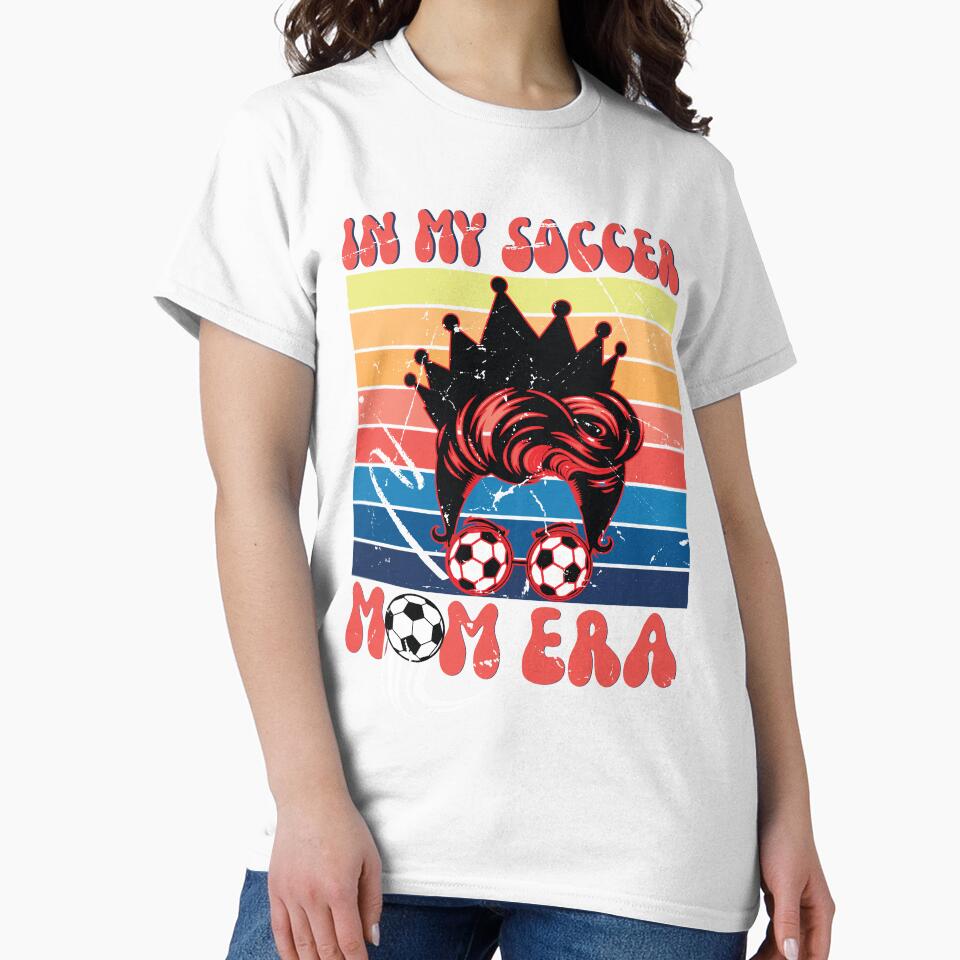 In My Soccer Mom Era Retro Soccer Mama tee Mothers Day by KataangClothing