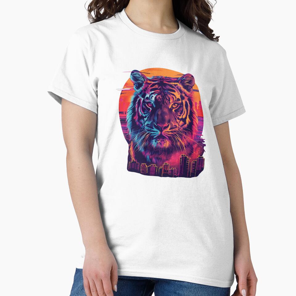 Neon Urban Tiger Illustration by AIStudioProject