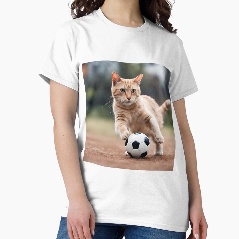cat playing football by pig2u