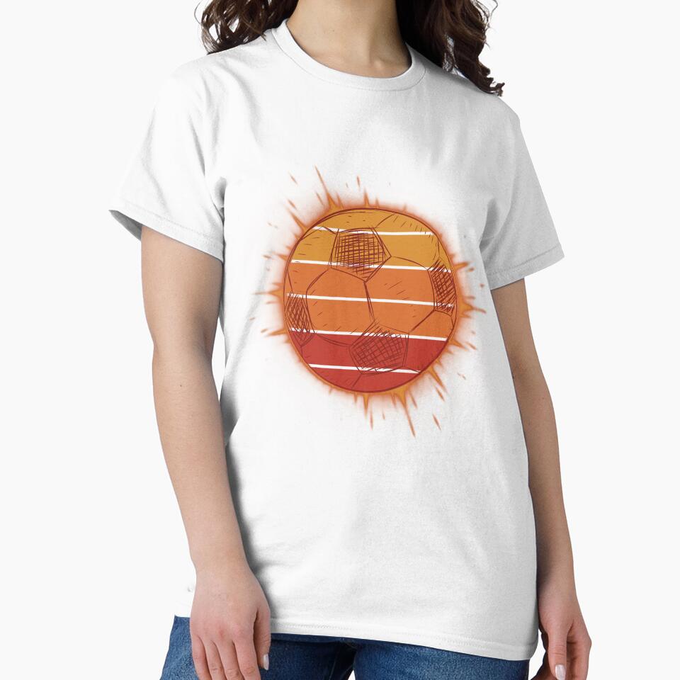 Soccer Ball Retro Sunset Splatter by Print-A-Joke