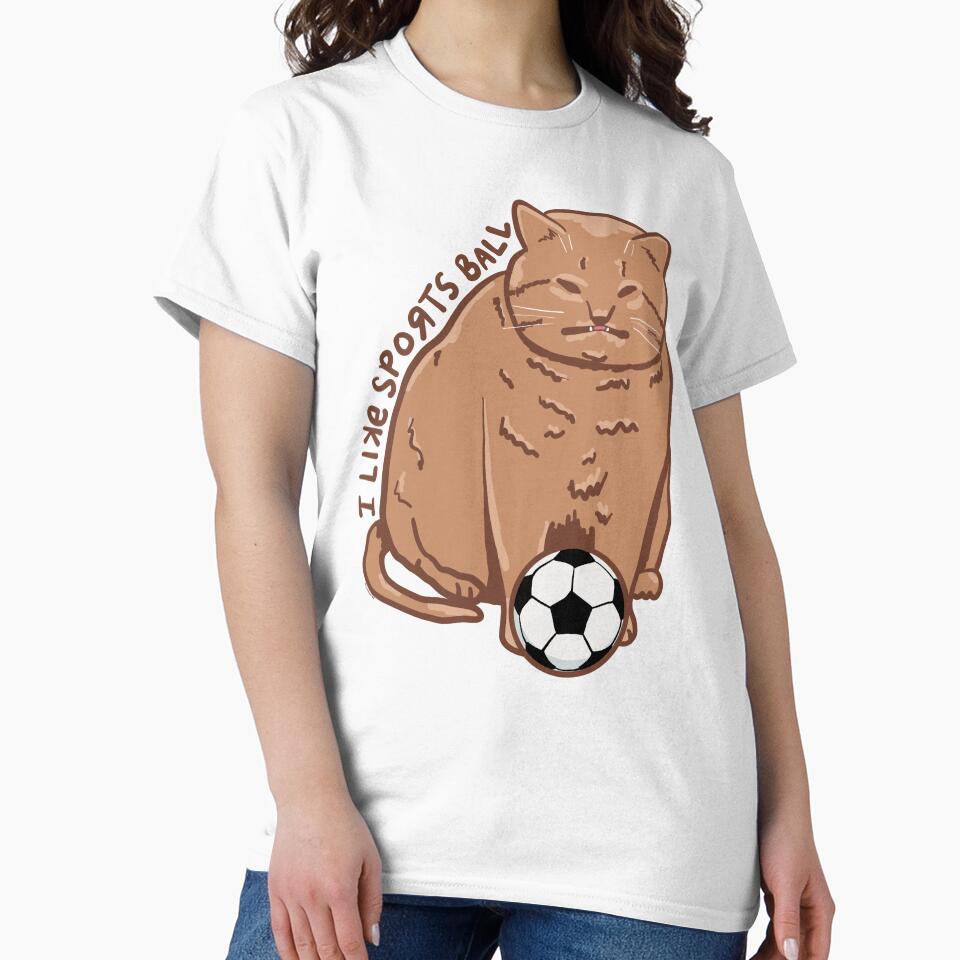Sportsball Cat Soccer by KilkennyCat Art
