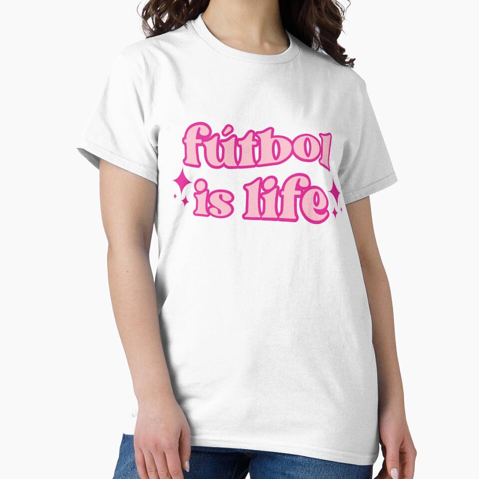 Futbol is Life Pink Retro by mariejosee22