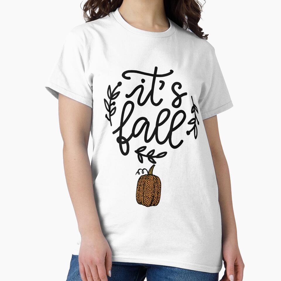 It's Fall with Leopard Print Pumpkin by RunThatApparel