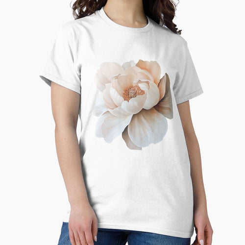 Abstract Floral Print Cloud White Blush by BestVarieties