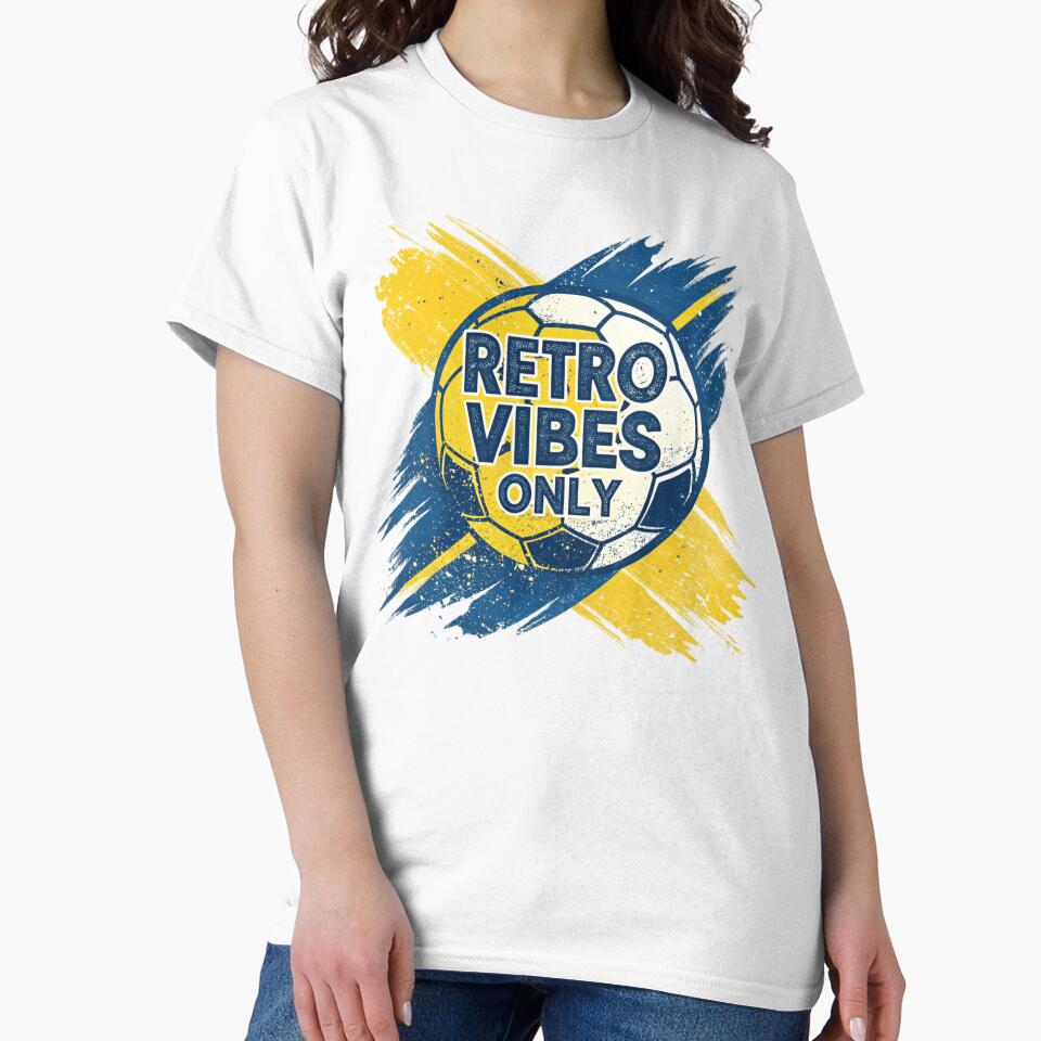 Retro Vibes Only – Vintage Soccer Ball Design by RAVisuals