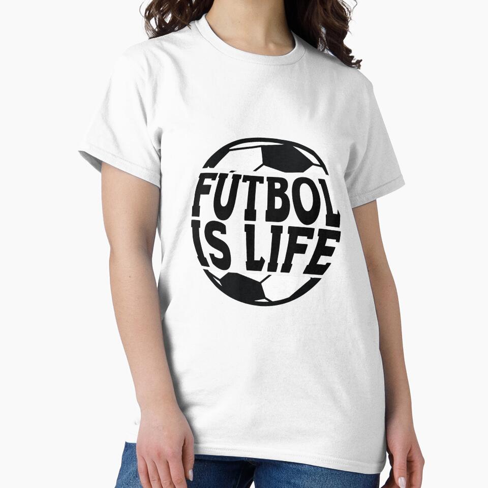 Fútbol Is Life Soccer Ball Lover For Football Players by Scratches Tees