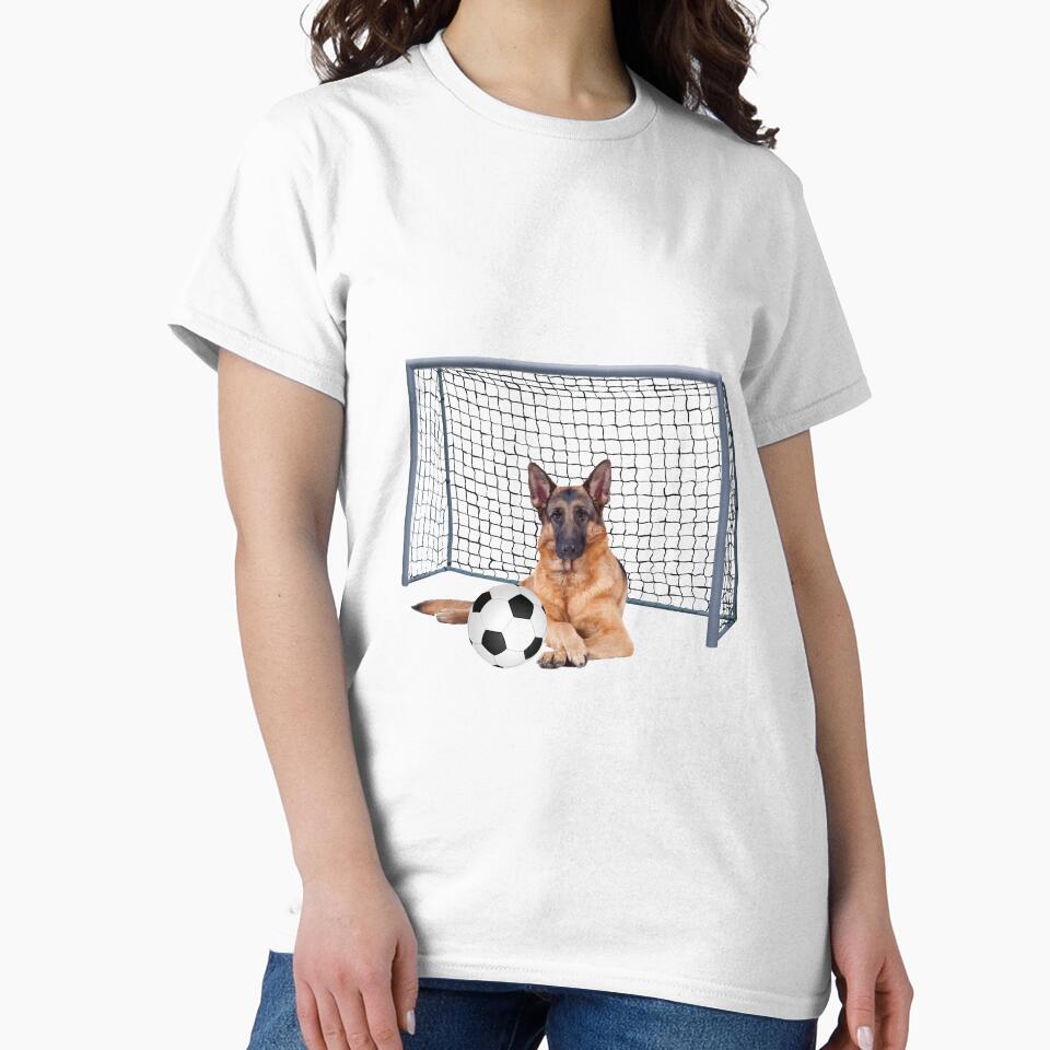 shepherd dog - Football soccer goal by Move-Art