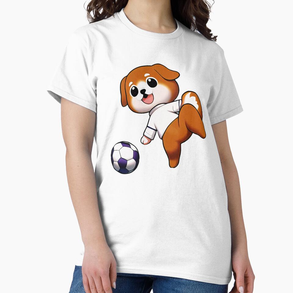 Cute Chibi Dog Soccer Player by BAYFAIRE