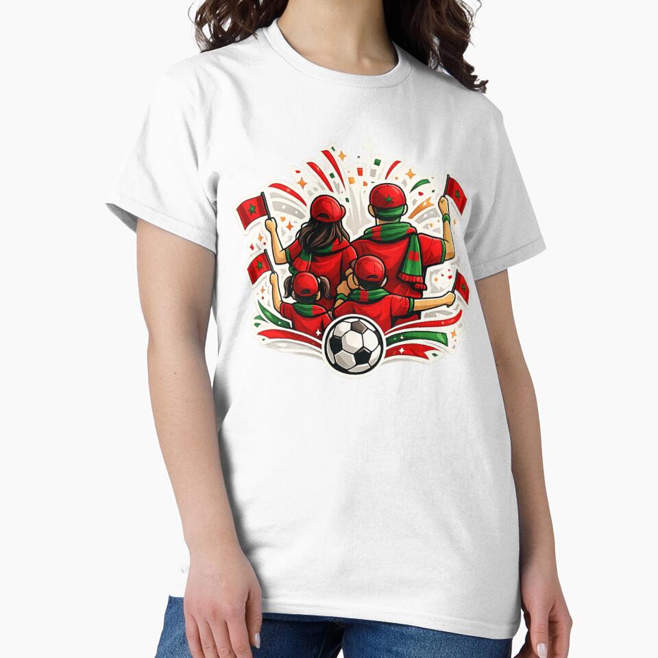 Morocco Soccer Family Fan Supporter by Corvoria