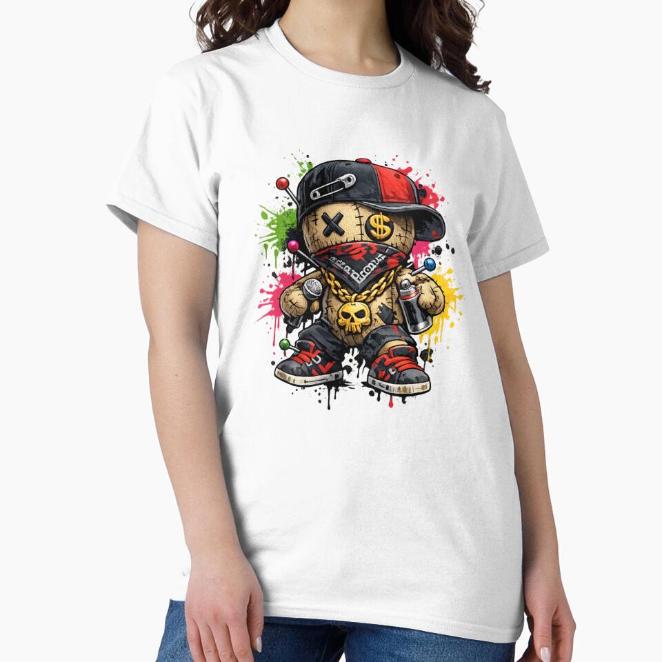 Hip Hop Voodoo Bear Graffiti Streetwear Plush Character Art by jimbo7664