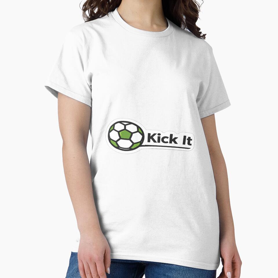 Kick It | Minimalist Soccer & Football Graphic by ArthUpscale