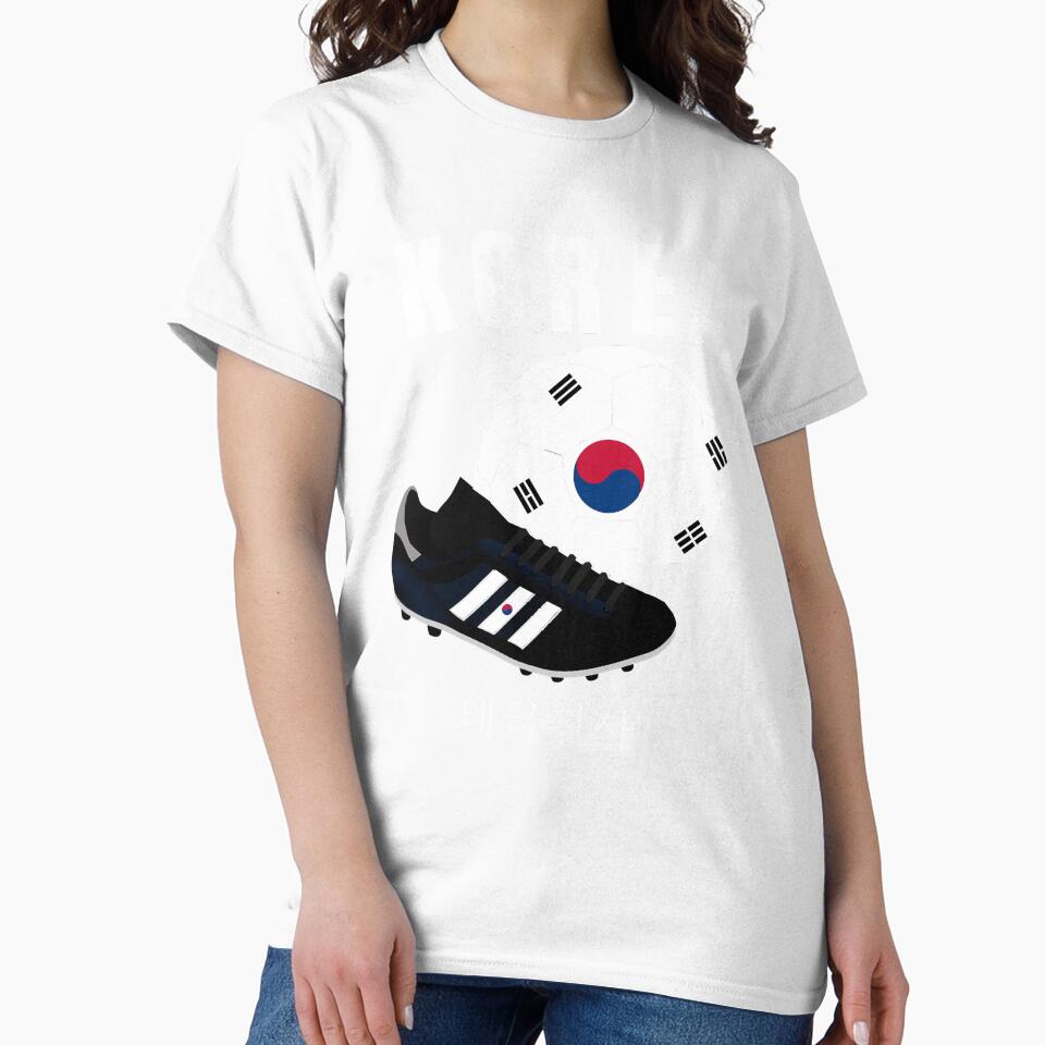 Soccer Boot Ball Taeguk South Korea Flag Football Men Women T-Shirt by BCNDesign