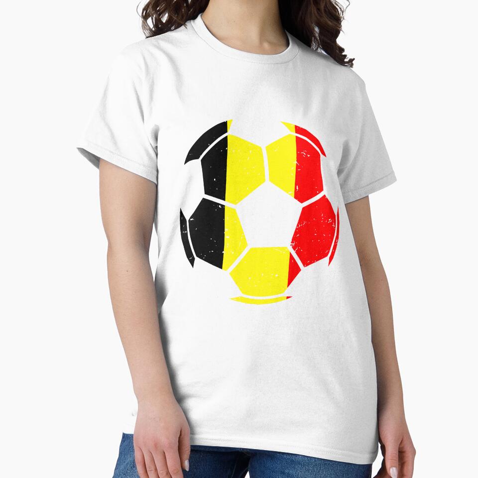 Belgium Soccer Ball Flag Jersey Football Fan by GabrieSketcham